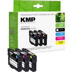 KMP Ink náhradní Epson 27XL, T2715, T2712, T2713, T2714 kompatibilní kombinované balení azurová, purppurová, žlutá E179V 1627,4005