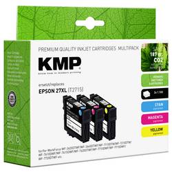 KMP Ink náhradní Epson 27XL, T2715, T2712, T2713, T2714 kompatibilní kombinované balení azurová, purppurová, žlutá E179V 1627,4005