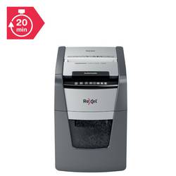 Rexel Optimum AutoFeed+ 100X skartovačka 100 listů mikrořez 4 x 28 mm P-4 34 l Křížový řez kancelářské sponky, sponky do sešívačky, kreditní karty