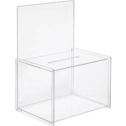 Sigel box pro promoakce s vhazovacím výřezem VA150 transparentní (š x v x h) 22.5 x 31 x 17 cm 1 ks