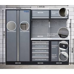 Kunzer WESS1 Dílenský modul (š x v x h) 2275 x 2000 x 458 mm černá, šedá