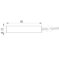 Picotronic laserový modul bodová červená 1 mW DA635-1-3 (11 x 60)
