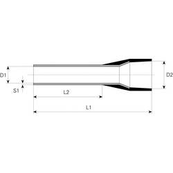 Vogt Verbindungstechnik 470408 dutinka 1.5 mm² částečná izolace černá 100 ks