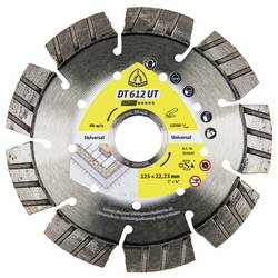 Klingspor 334045 DT 612 UT Supra diamantový řezný kotouč Průměr 125 mm Ø otvoru 22.23 mm stavební materiály, univerzální beton, železobeton, Vápenopísková