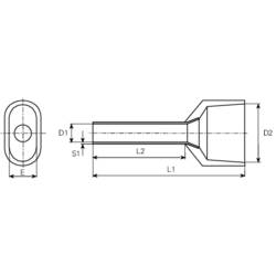Vogt Verbindungstechnik 470208D dutinka 0.75 mm² částečná izolace modrá 100 ks