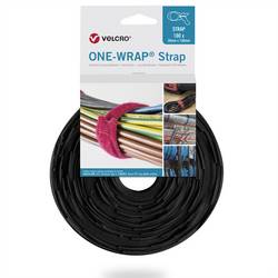 VELCRO® VELCRO ONE-WRAP - Klettverschluss - 20 mm - 20 cm - Schwarz (Packung mit 100) Popruh se suchým zipem (d x š) 200 mm x 20 mm černá 1 ks