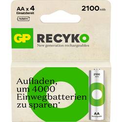 GP ReCyko akumulátor AA, Ni-MH, 2100 mAh, 1.2 V, 4 ks