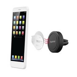 Hama upevnění na ventilační mřížku držák mobilního telefonu do auta s magnetickým upevněním, otočné o 360°