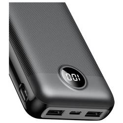 XCell powerbanka Li-Pol, 20000 mAh, Dodávka energie, QC 3.0, Quick Charge 3.0, černá, Indikátor stavu
