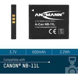Ansmann A-Can NB 11L akumulátor do kamery Náhrada za orig. akumulátor NB-11L, NB-11LH 3.7 V 600 mAh