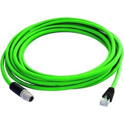 Telegärtner 100017242 M 12 síťové kabely, propojovací kabely CAT 6A S/FTP 3 m zelená vodotěsné 1 ks