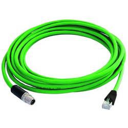 Telegärtner 100017242 M 12 síťové kabely, propojovací kabely CAT 6A S/FTP 3 m zelená vodotěsné 1 ks