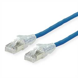 Secomp 21.05.0618 RJ45 síťové kabely, propojovací kabely CAT 6A S/FTP 15.00 m modrá dvoužilový stíněný, bez halogenů, samozhášecí 1 ks