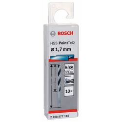 Bosch Accessories 2608577185 2608577185 HSS kovový spirálový vrták 1.7 mm Celková délka 43 mm DIN 338 válcová stopka 10 ks