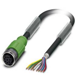 Phoenix Contact SAC-8P-10,0-PUR/M12FS SH VA připojovací kabel pro senzory - aktory, 1400389, piny: 8, 10.00 m, 50 ks
