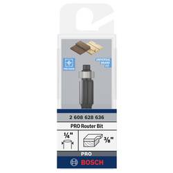 Bosch Accessories 2608628636 zarovnávací fréza, karbid wolframu , Délka 56 mm, Vnější Ø 9.5 mm, Pracovní délka 13.7 mm, Ø hřídele 6.35 mm