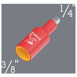 Wera 781 B/A VDE 05024692001 spojovací nástavec izolovaná, mechanické zablokování 6.3 mm 1/4 3/8, 1/4 (6,3 mm)