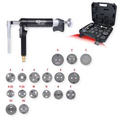 KS Tools 150.2000 Sada nářadí na brzdové kotouče se stlačeným vzduchem, 18 ks