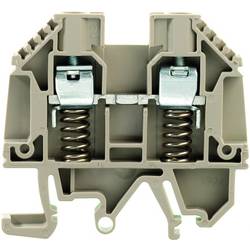 W-terminal with external tensioning, Feed-through terminal, Rated cross-section: 6 mm², Screw connection, WDU 6 SL/EN 9537470000 Tmavě béžová Weidmüller 50 ks