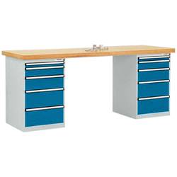 Manuflex TP5092.5007 Systém dílenského stolu (š x h) 2000 mm x 700 mm brilantní modrá (RAL 5007)