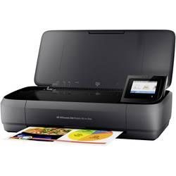 HP OfficeJet 250 All-in-One multifunkční tiskárna inkoustová barevná A4 tiskárna, skener, kopírka provoz na akumulátor, Wi-Fi, ADF