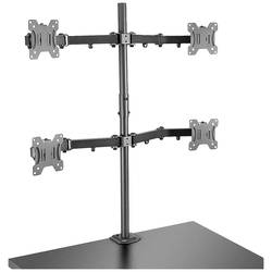 LINDY Zubehör TFT/LCD-TV držák na stůl pro monitor 4 Displej: (s) 43,2 cm (17) - 71,1 cm (28) černá naklápěcí, nakláněcí