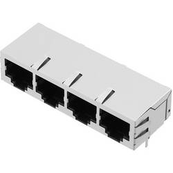 encitech 3259-0010-06, konektor RJ, zásuvka, vestavná horizontální, kov, 1 ks