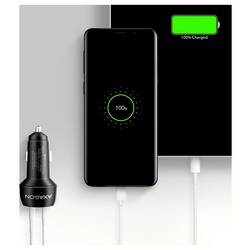 AXAGON Nabíječka do auta, USB-C® zásuvka (nabíjení), USB-A zásuvka, 48 W, Power Delivery 3.0, Adaptivní rychlé nabíjení, Power Delivery 2.0, QC 4+, černá
