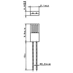 Yageo Nexensos M422 32208526 teplotní senzor, PT1000, -70 do +500 °C