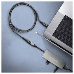 AXAGON Kabel USB-C USB 3.2 Gen2 USB-C ® zásuvka, USB-C ® zástrčka 0.5 m vícebarevná opletený BUCM32-CF05AB