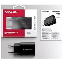 AXAGON USB nabíječka, 1x USB A , 18 W, Quick Charge 2.0, Quick Charge 3.0, Rychlé nabíjení, Adaptivní rychlé nabíjení