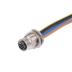 Weidmüller SAIE-M12BK-5-0.2VHM16-2.5 2968070000 kulatý konektor DIN, 1 ks