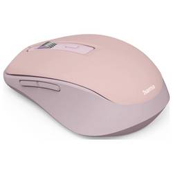 Hama WM-450 optická myš, přenos bezdrátový, 7 tlačítko, 1600 dpi, růžová