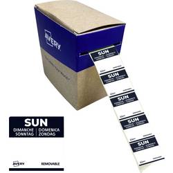 Avery-Zweckform DLSSUNREV-1000 víceúčelové etikety 25 x 25 mm papír černá 1 ks přemístitelné ruční popis