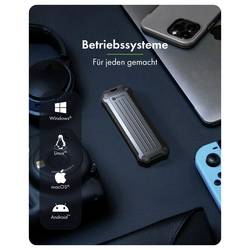 ICY BOX IB-1827MCP-C31 Pouzdro pro SSD M.2 USB-C™ (USB 3.2 Gen 2) 10 GBit/s M.2 PCIe NVMe, SATA 2230, 2242, 2260, 2280 61174