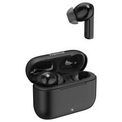 Hama Passion Clear II špuntová sluchátka (In Ear) Bluetooth® černá Potlačení hluku Nabíjecí pouzdro telefon