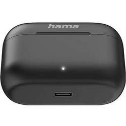 Hama Passion Clear II špuntová sluchátka (In Ear) Bluetooth® černá Potlačení hluku Nabíjecí pouzdro telefon