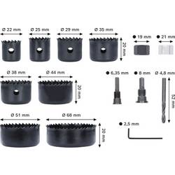 Bosch Accessories 2608594504 2608594504 sada děrovacích pil 22 mm 1 ks