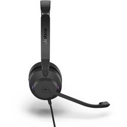 Jabra Evolve2 30 SE Headset otevřená (On Ear) kabelová stereo černá Redukce šumu mikrofonu, Potlačení hluku headset telefon