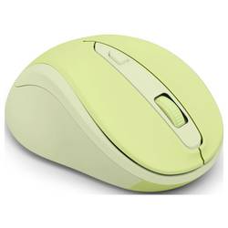 Hama WM-400 optická myš, přenos bezdrátový, 6 tlačítko, 1600 dpi, zelená