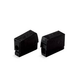 WAGO 224-104, 224-104, svítidlová svorka, 0.5-2.5 mm², kontakty 2, černá, 100 ks