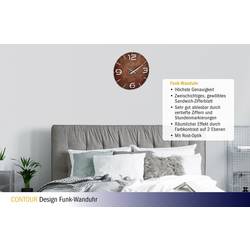 TFA Dostmann 60.3536.08 DCF nástěnné hodiny 35 cm x 35 mm , rezavá