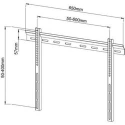 TECHly ICA-PLB-114L TV držák na zeď 101,6 cm (40) - 165,1 cm (65)