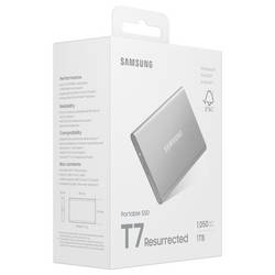 Samsung 1 TB, externí SSD disk, stříbrná