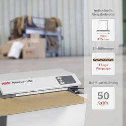 HSM ProfiPack C400 stroj na výrobu balicí výplně Křížový řez sponky do sešívačky