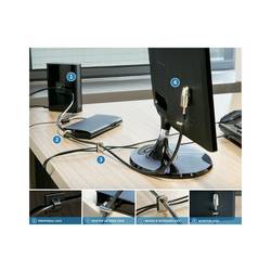 Kensington kabelový zámek pro PC, kódový zámek s klíčem 2400 mm Desktop & Peripherals Locking Kit 2.0