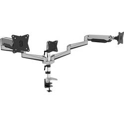 Digitus DA-90363 držák na stůl pro monitor 3 Displej: (s) 38,1 cm (15) - 68,6 cm (27) černá, stříbrná otočný, nastavitelná výška, naklápěcí, nakláněcí, otočný
