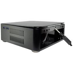 Inter-Tech ITX A60 mini tower PC skříň černá s větracími drážkami