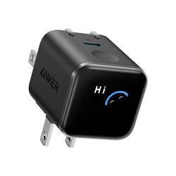 Anker ANKER Nano Charger 45W 1C Display black síťový adaptér / napájení, GaN, USB Power Delivery (USB-PD) , USB-C®, 45 W, Dodávka energie, černá