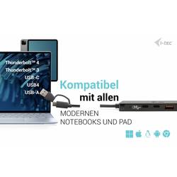 i-tec C31HUBMETAL2A2C USB Hub 2 + 2 port USB-A, USB-C® USB 3.2 Gen2 10 GBit/s s konektorem USB C černá I-TEC USB-C Metal HUB 2xUSB 3.0 2xUSB-C